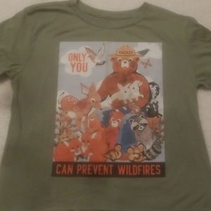 Smokey Bear Cropped Tee